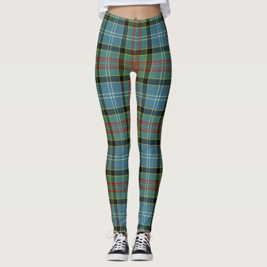 Scotstee Clan Cathcart Tartan Vrouwelijke Leggings (Voorkant)