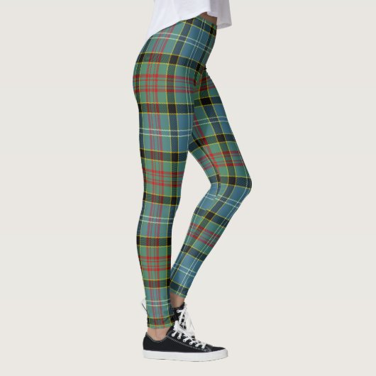 Scotstee Clan Cathcart Tartan Vrouwelijke Leggings (Rechts)