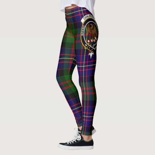 Scotstee Clan Chalmers Crest Tartan Vrouwen Leggin Leggings (Links)