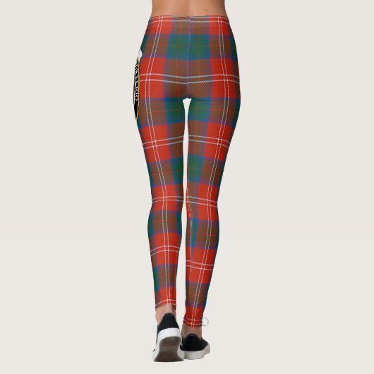 Scotstee Clan Chisholm Ancient Crest Tartan Vrouwe Leggings (Achterkant)
