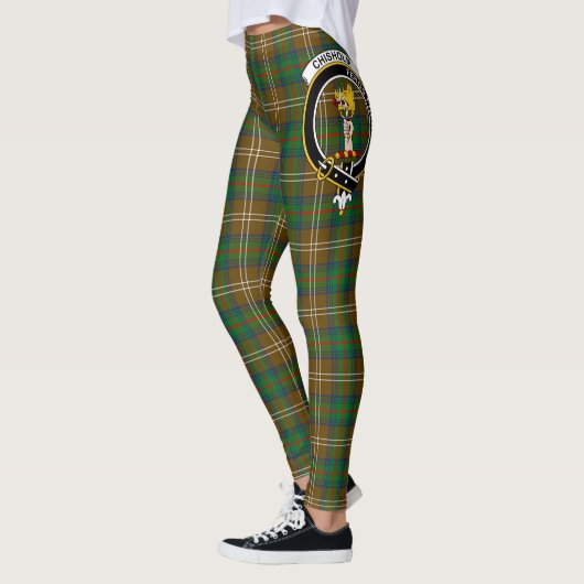 Scotstee Clan Chisholm Hunting Crest Tartan Women Leggings (Links)