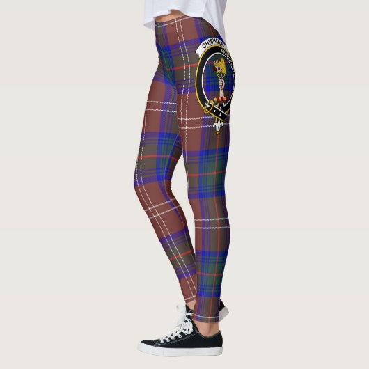 Scotstee Clan Chisholm Hunting Modern Crest Tartan Leggings (Links)