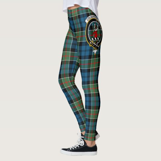 Scotstee Clan Colquhoun Ancient Crest Tartan Vrouw Leggings (Links)