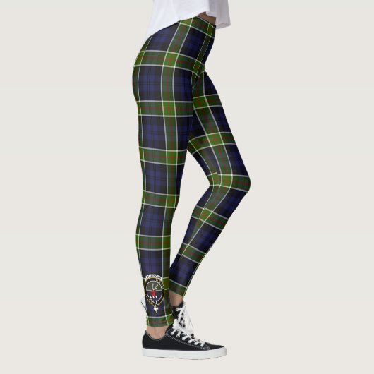 Scotstee Clan Colquhoun Crest Tartan Vrouwen Legge Leggings (Rechts)