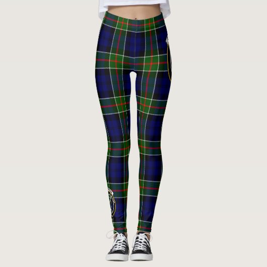 Scotstee Clan Colquhoun Modern Crest Tartan Vrouwe Leggings (Voorkant)