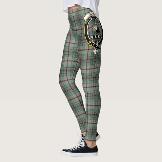 Scotstee Clan Craig Crest Tartan Vrouwen Leggings (Links)