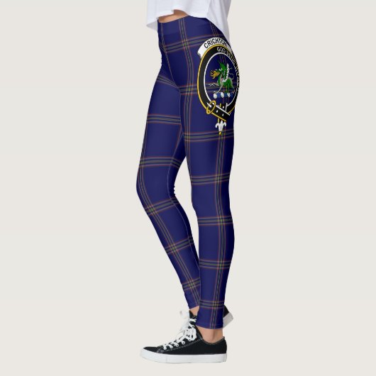 Scotstee Clan Crichton Crest Tartan Women Leggings (Links)