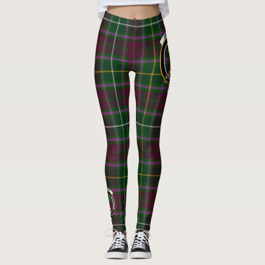 Scotstee Clan Crosbie Crest Tartan Vrouwen Legging (Voorkant)