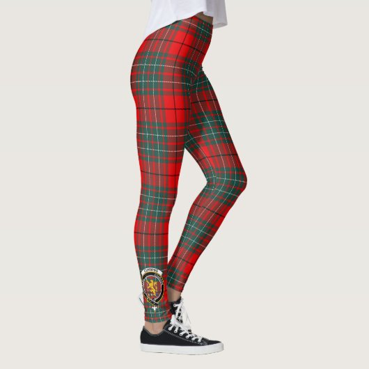 Scotstee Clan Cumming Crest Tartan Women Leggings (Rechts)