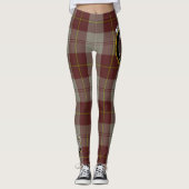 Scotstee Clan Cunningham Burgundy Dancers Crest Leggings (Voorkant)