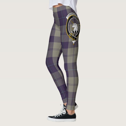 Scotstee Clan Cunningham Dress Blue Dancers Crest Leggings (Links)