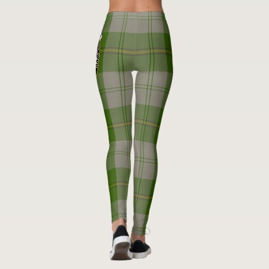 Scotstee Clan Cunningham Dress Green Dancers Crest Leggings (Achterkant)