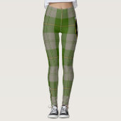 Scotstee Clan Cunningham Dress Green Dancers Crest Leggings (Voorkant)