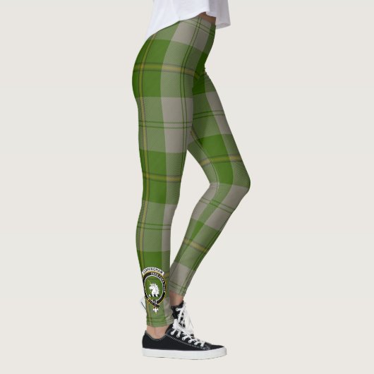 Scotstee Clan Cunningham Dress Green Dancers Crest Leggings (Rechts)