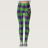 Scotstee Clan Dalrymple Crest Tartan Vrouwen Legge Leggings (Voorkant)