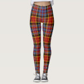 Scotstee Clan Dalrymple Organische Tartan Vrouwen Leggings (Voorkant)