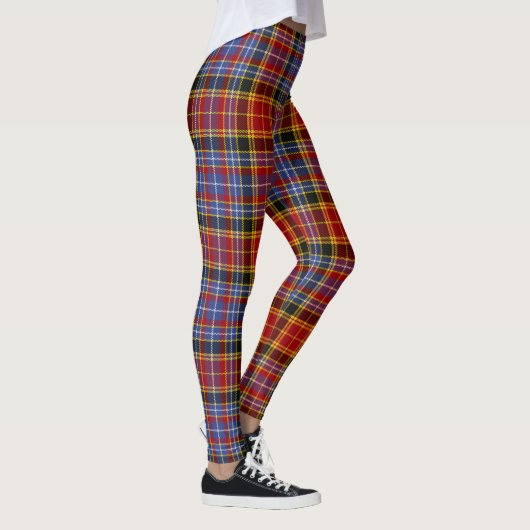 Scotstee Clan Dalrymple Organische Tartan Vrouwen Leggings (Rechts)