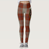 Scotstee Clan Davidson Dress Dancers Crest Tartan Leggings (Voorkant)