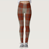 Scotstee Clan Davidson Dress Dancers Tartan Vrouwe Leggings (Voorkant)