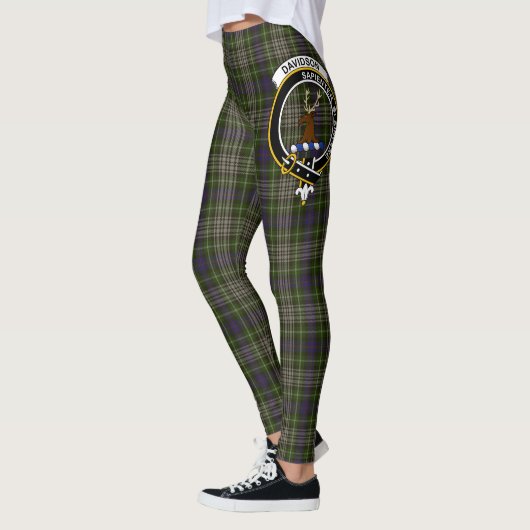 Scotstee Clan Davidson Tulloch Dress Crest Tartan Leggings (Links)