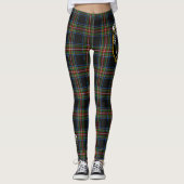 Scotstee Clan Denniston Crest Tartan Vrouwen Legge Leggings (Voorkant)