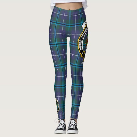 Scotstee Clan Douglas Crest Tartan Vrouwen Legging (Voorkant)