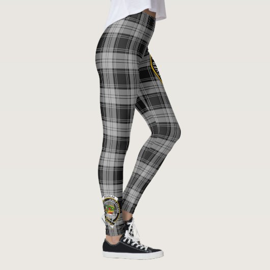 Scotstee Clan Douglas Gray Crest Tartan Vrouwen Leggings (Rechts)