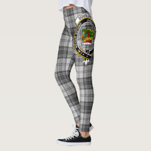Scotstee Clan Douglas Gray Modern Crest Tartan Leggings