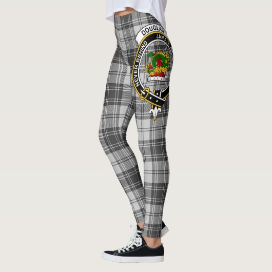 Scotstee Clan Douglas Gray Modern Crest Tartan Leggings (Links)