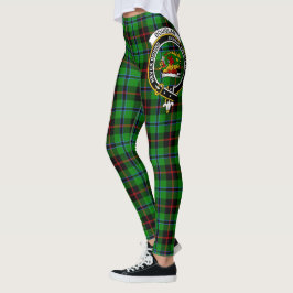 Scotstee Clan Douglas Green Crest Tartan Vrouwen Leggings