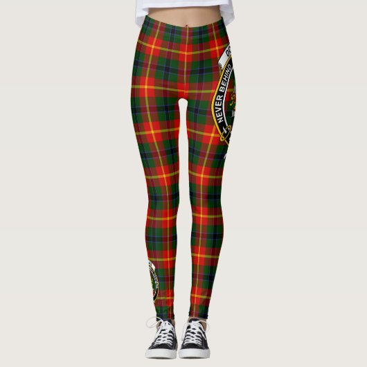 Scotstee Clan Douglas of Roxburgh Crest Tartan Leggings (Voorkant)