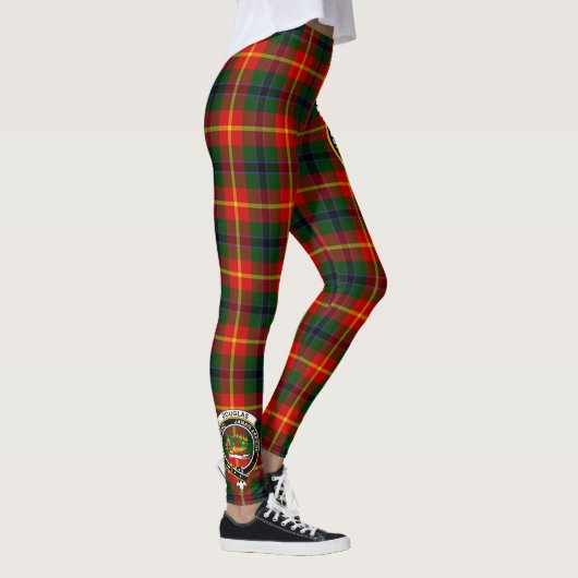 Scotstee Clan Douglas of Roxburgh Crest Tartan Leggings (Rechts)