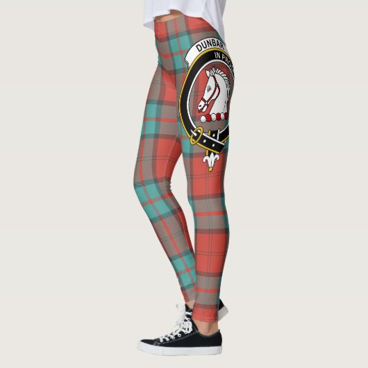Scotstee Clan Dunbar Ancient Crest Tartan Vrouwen Leggings (Links)