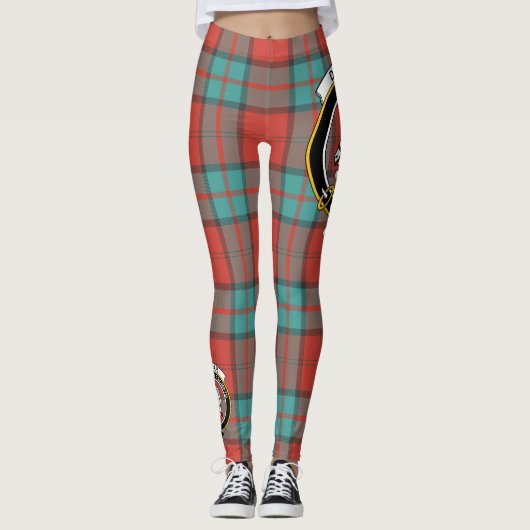 Scotstee Clan Dunbar Ancient Crest Tartan Vrouwen Leggings (Voorkant)