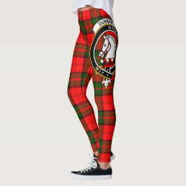 Scotstee Clan Dunbar Modern Crest Tartan Vrouwen Leggings
