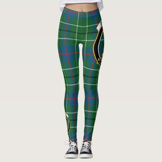 Scotstee Clan Duncan Ancient Crest Tartan Vrouwen Leggings (Voorkant)