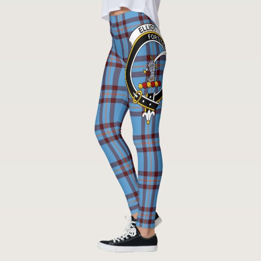 Scotstee Clan Elliot Ancient Crest Tartan Vrouwen Leggings (Links)