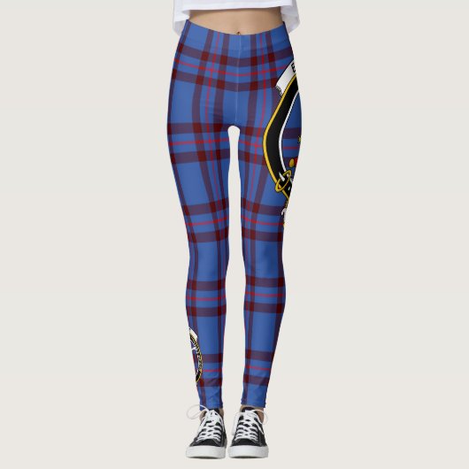 Scotstee Clan Elliot Crest Tartan Vrouwen Leggings (Voorkant)