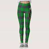 Scotstee Clan Elphinstone Hunting Crest Tartan Leggings (Voorkant)