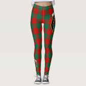 Scotstee Clan Erskine Crest Tartan Vrouwen Legging (Voorkant)