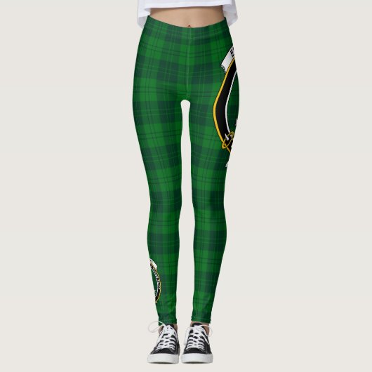 Scotstee Clan Erskine Hunting Crest Tartan Vrouwen Leggings (Voorkant)