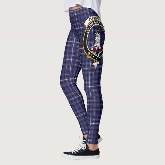 Scotstee Clan Fleming Crest Tartan Vrouwen Legging (Links)