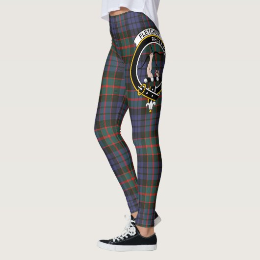 Scotstee Clan Fletcher of Dunans Crest Tartan Wome Leggings (Links)