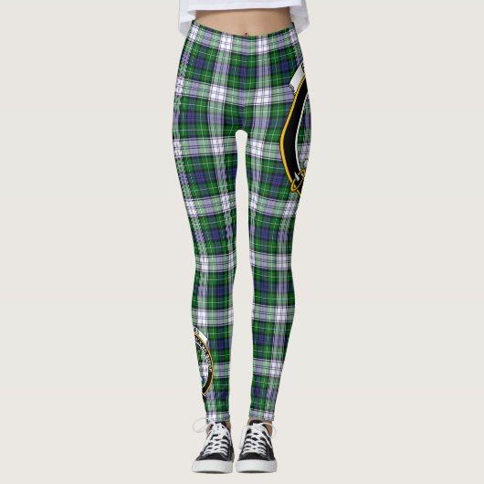 Scotstee Clan Forbes Dress Crest Tartan Vrouwen Leggings (Voorkant)