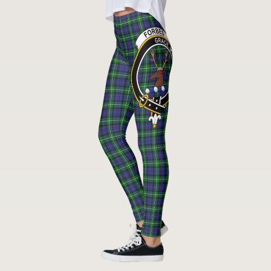 Scotstee Clan Forbes Modern Crest Tartan Vrouwen Leggings (Links)