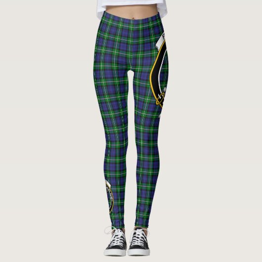 Scotstee Clan Forbes Modern Crest Tartan Vrouwen Leggings (Voorkant)