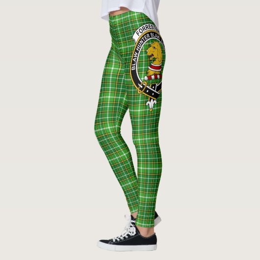 Scotstee Clan Forrester Hunting Crest Tartan Women Leggings (Links)