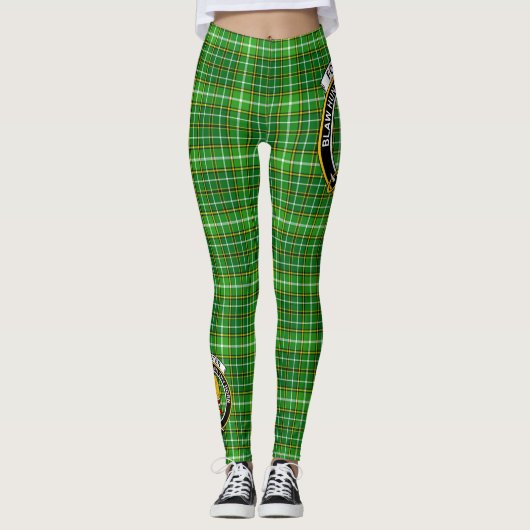 Scotstee Clan Forrester Hunting Crest Tartan Women Leggings (Voorkant)
