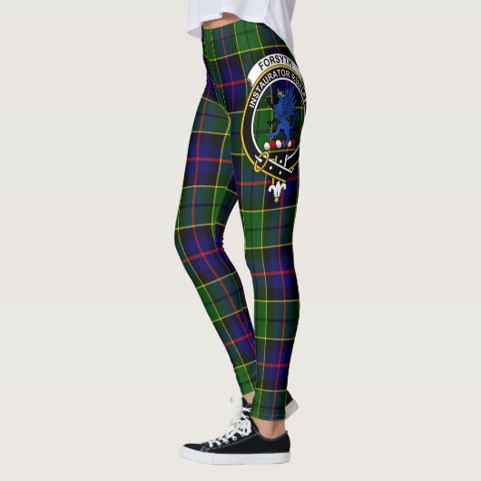 Scotstee Clan Forsyth Crest Tartan Vrouwen Legging (Links)