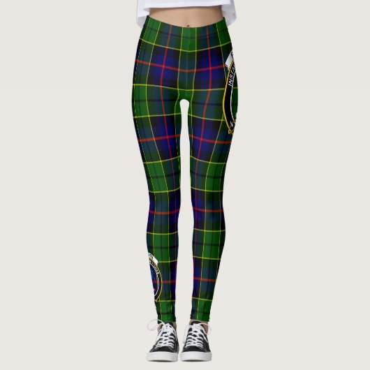 Scotstee Clan Forsyth Crest Tartan Vrouwen Legging (Voorkant)